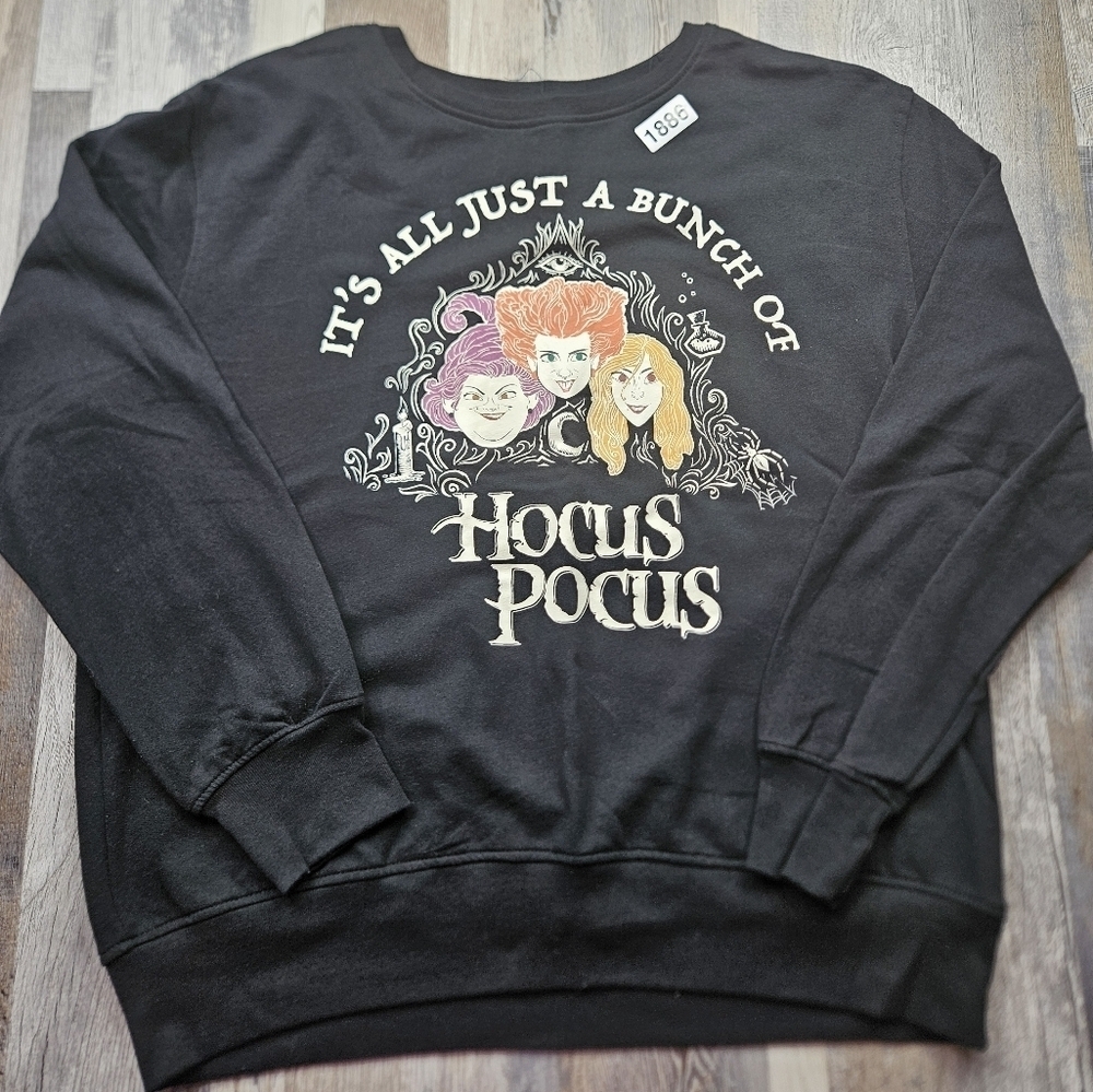 HALLOWEEN Hocus Pocus Sweatshirt Women's XL Disney